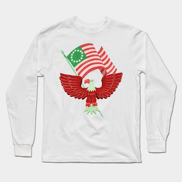 AMERICA! Long Sleeve T-Shirt by washburnillustration